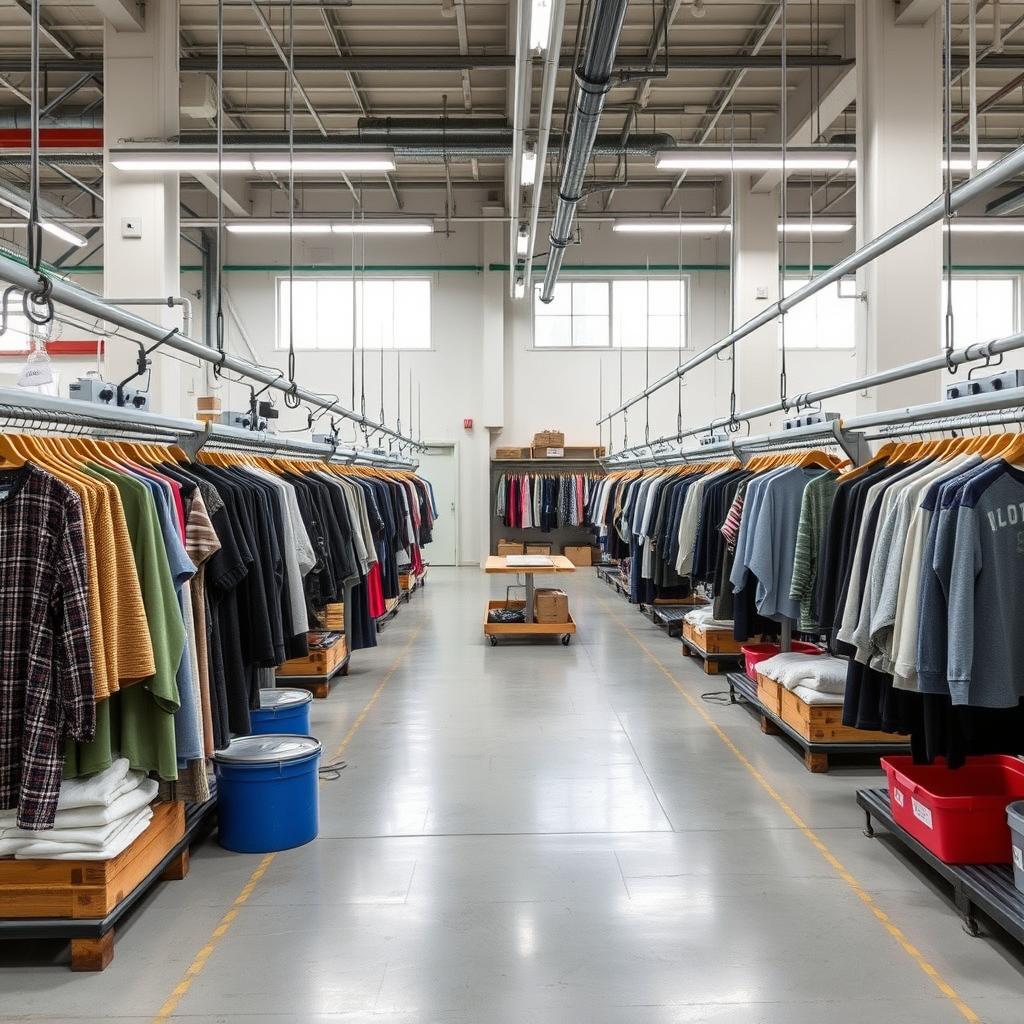 Circular clothing manufacturing with recycling processes