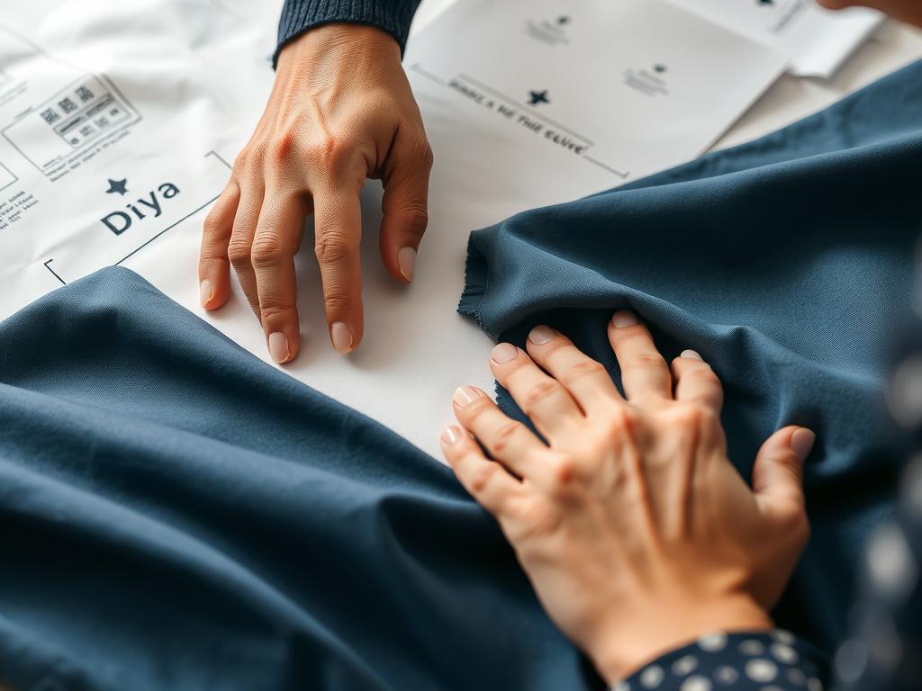 Custom clothing pattern making and cutting process