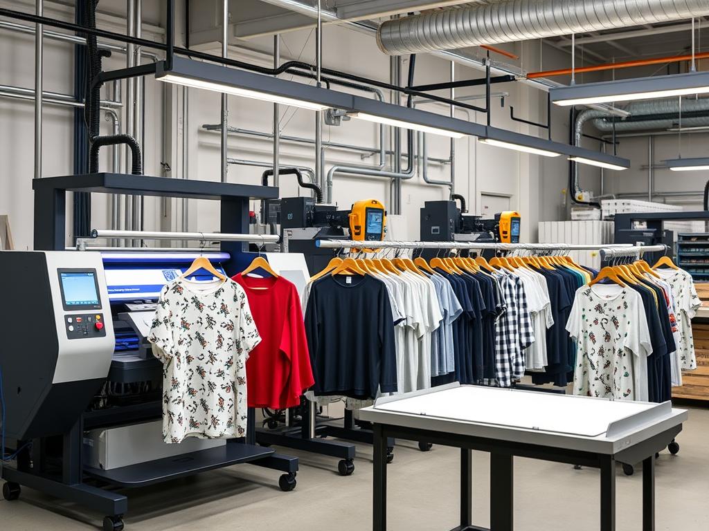 On-demand clothing manufacturing with digital printing