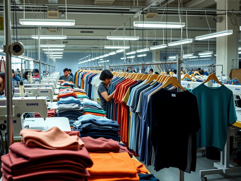 Small batch clothing production showing lower MOQ manufacturing