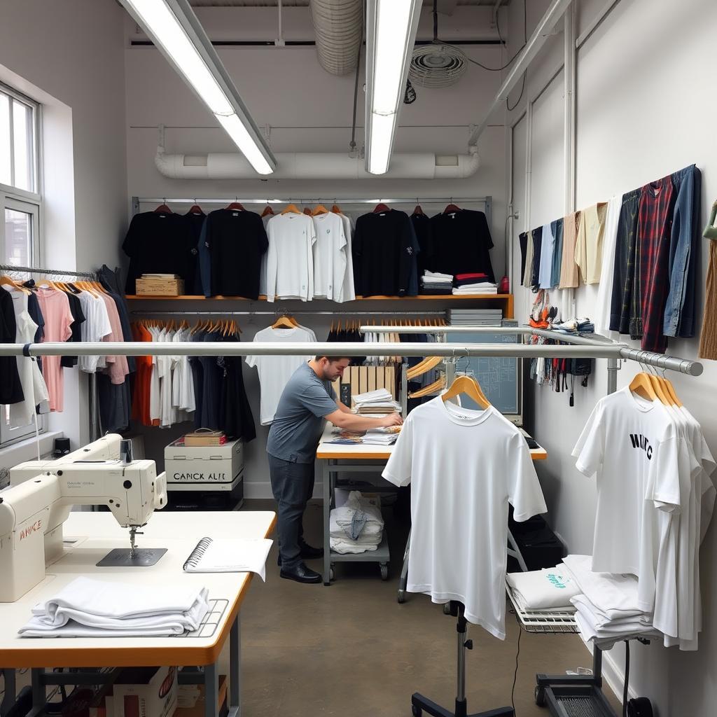 Small-scale micro-manufacturing facility for clothing