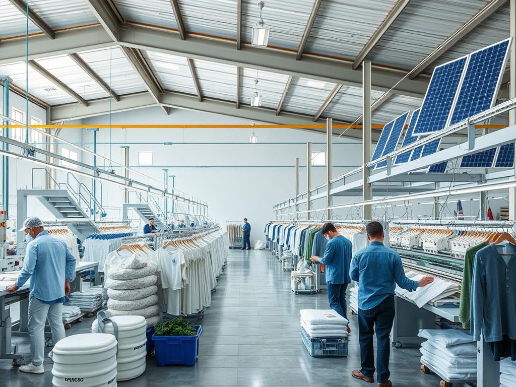 Sustainable clothing manufacturing with eco-friendly processes