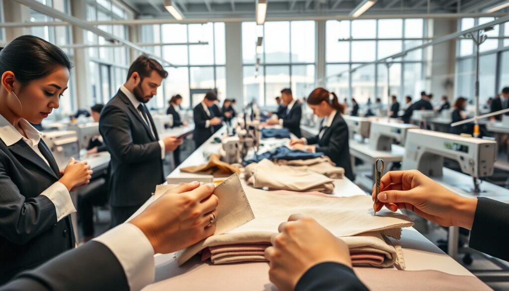 garment manufacturing facility visit